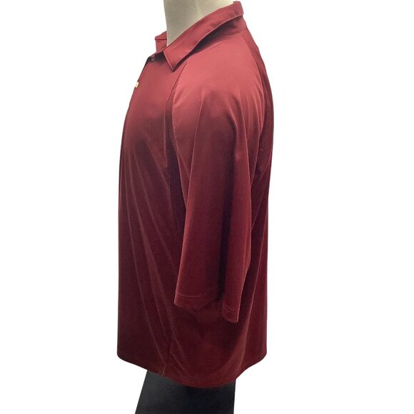 Greg Norman ML75 Mens Polo Shirt XXL in Burgundy Red - Picture 4 of 6